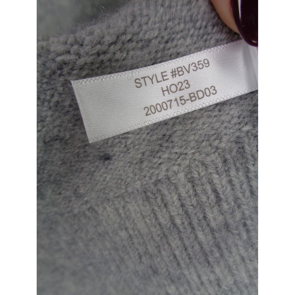 J Crew Gray Chunky Crewneck Sweater Size XL Super Soft Yarn Wool Alpaca - Picture 8 of 8
